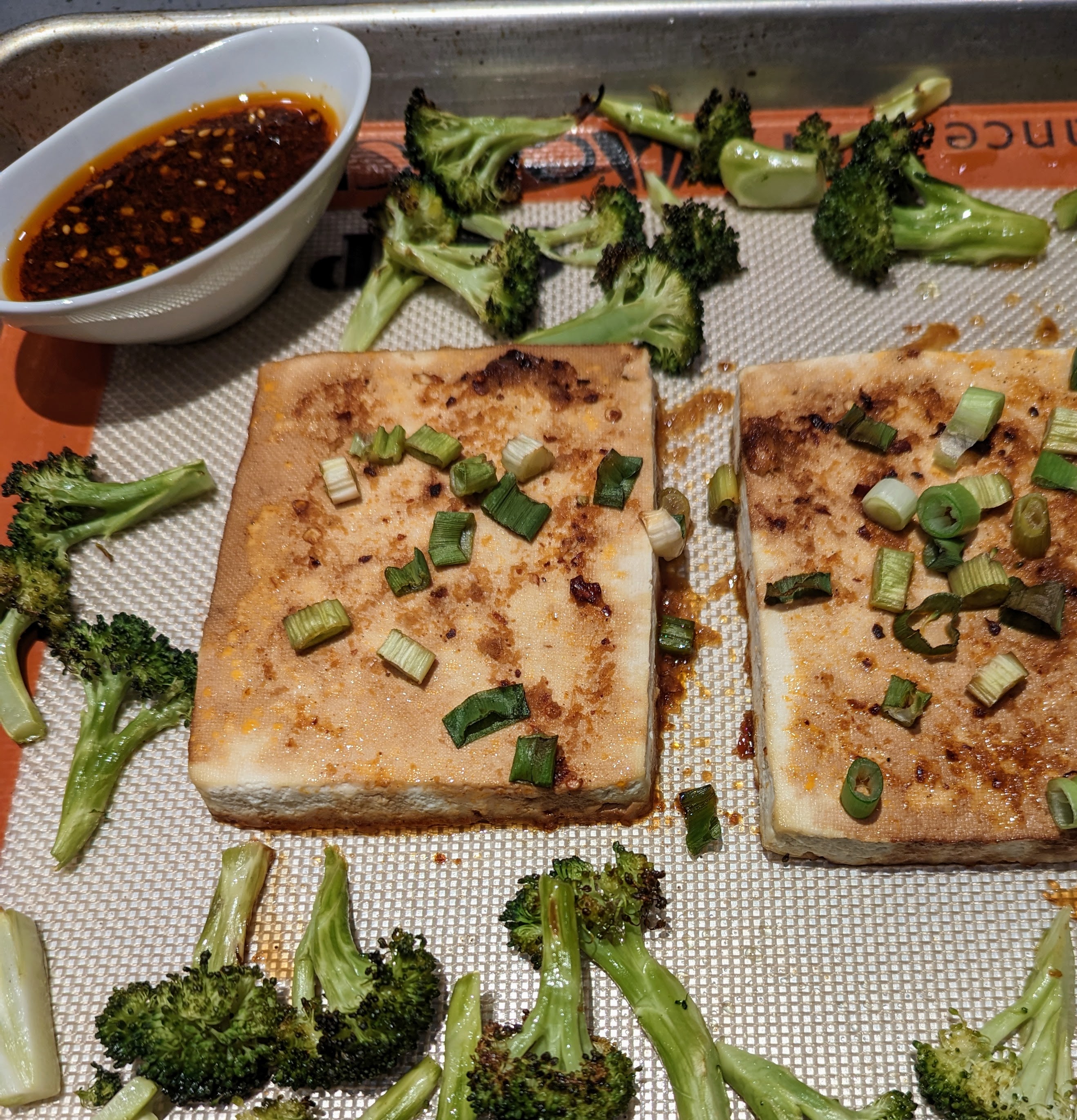 Sheet Pan Chili Crisp Tofu
