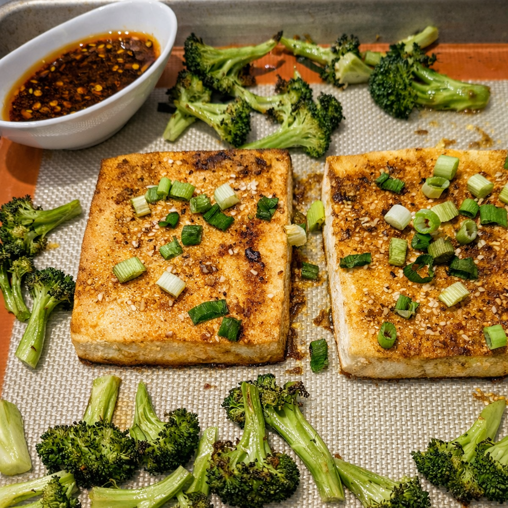 Sheet Pan Chili Crisp Tofu