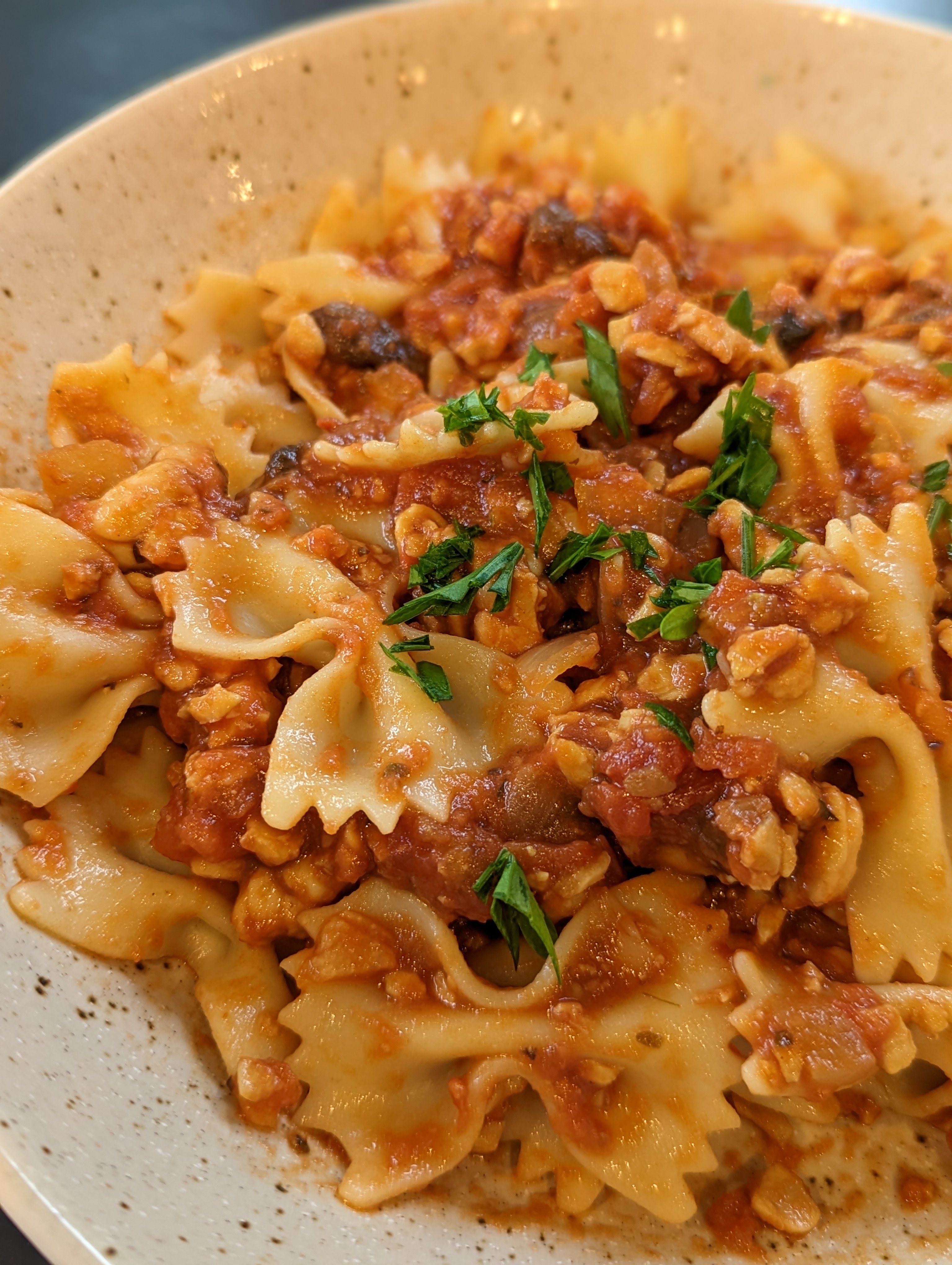 Pasta with Tempeh Bolognese