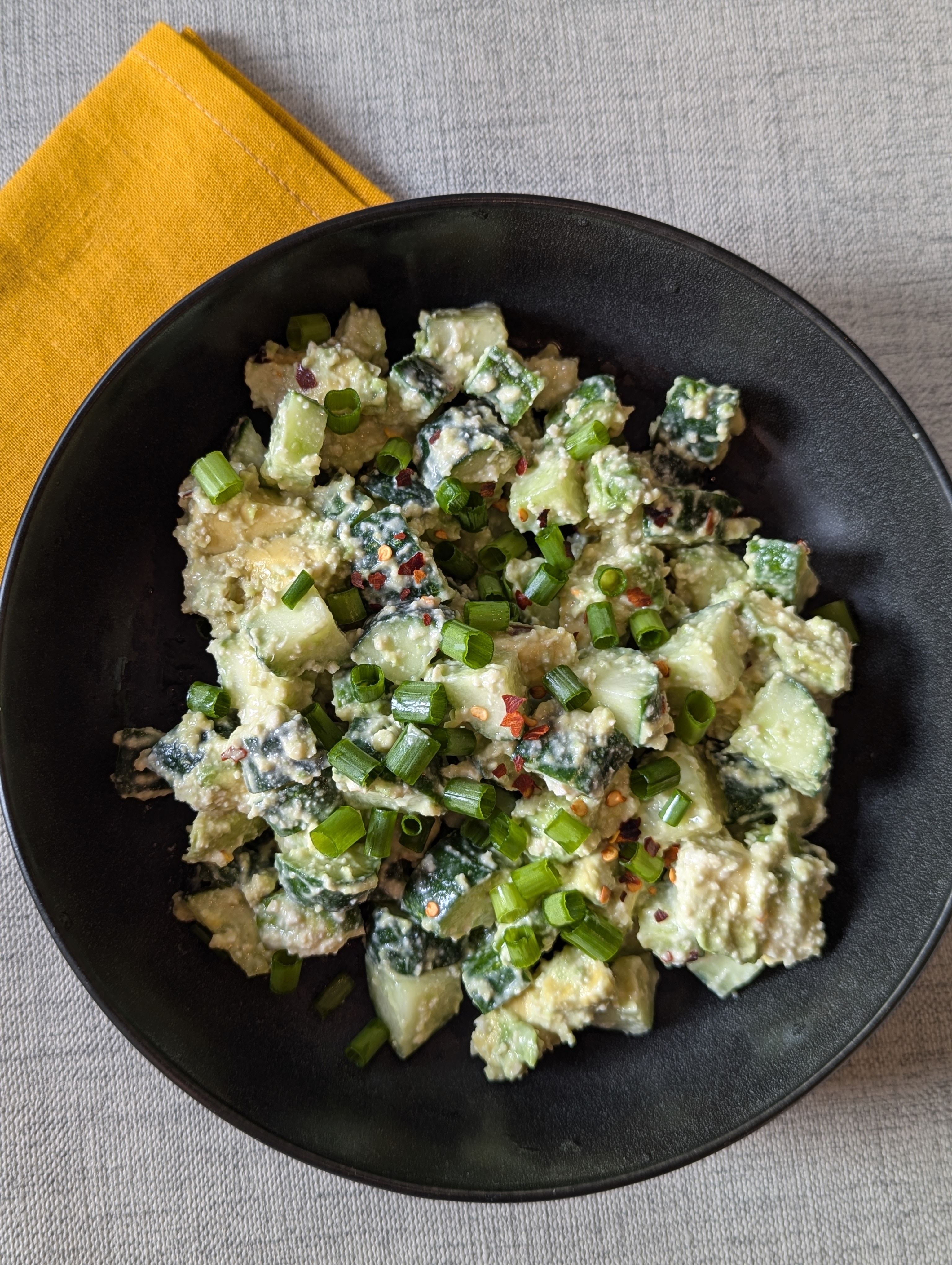 Creamy Cucumber Avocado Salad