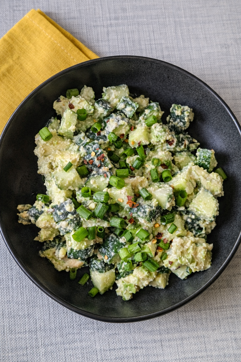 Creamy Cucumber Avocado Salad
